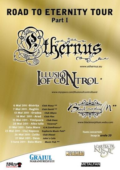 poze concert ethernus si illusion of control in satu mare