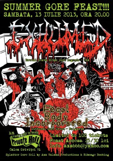 poze concert exhumed in private hell