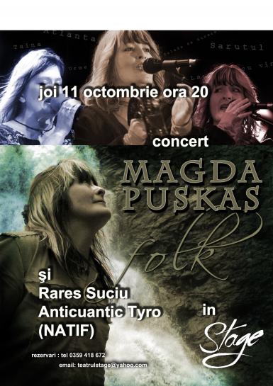 poze concert folk magda puskas in stage