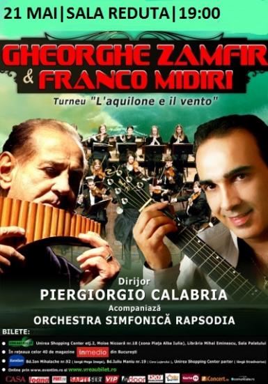 poze concert gheorghe zamfir si franco midiri la brasov 