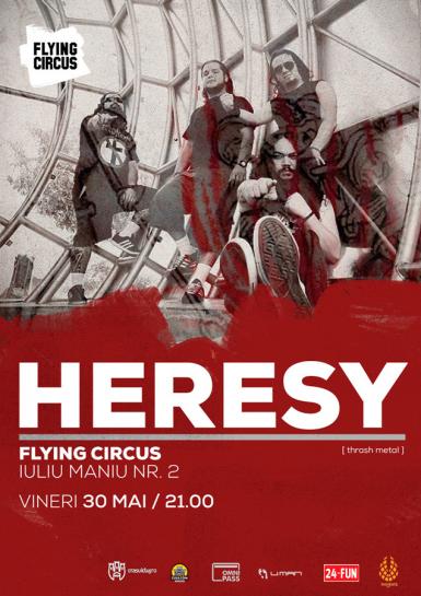 poze concert heresy in flying circus