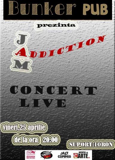 poze concert jam addiction in bunker pub cluj napoca