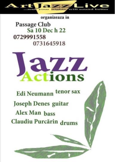 poze concert jazz actions in passage club