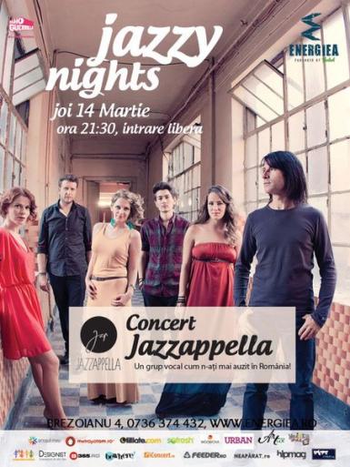 poze concert jazzapella in club energiea