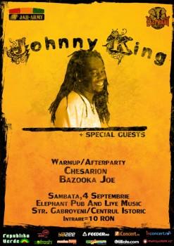 poze concert johnny king in elephant pub din bucuresti