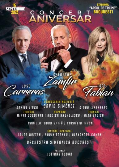 poze concert jose carreras lara fabian si gheorghe zamfir