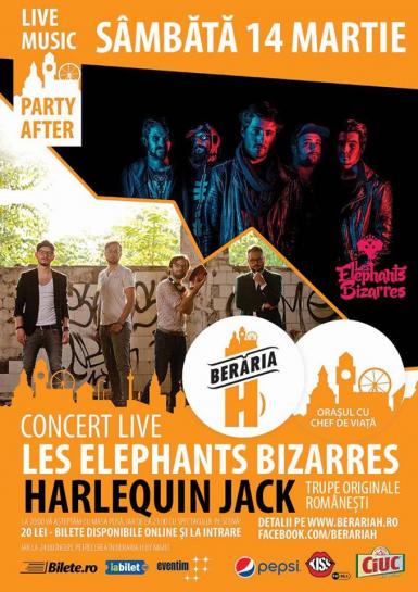 poze concert les elephants bizarres harlequin jack