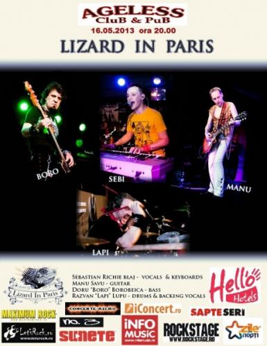 poze concert lizard in paris in ageless club