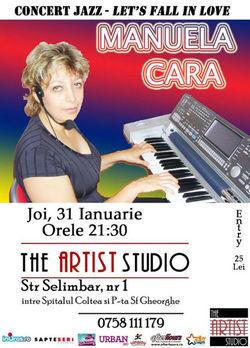 poze concert manuela cara in the artist studio