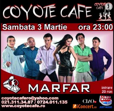 poze concert marfar in coyote cafe