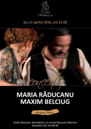 poze concert maria raducanu maxim belciug