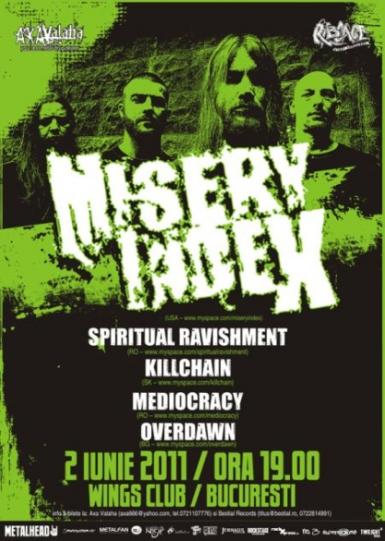 poze concert misery index in club wings