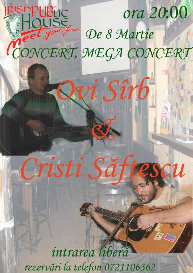 poze concert ovi sirb si cristi saftescu in irish public house