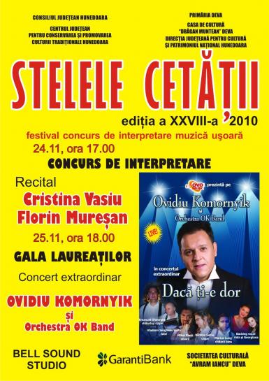 poze concert ovidiu komornyik la festivalul national de muzica usoara stelele cetatii deva 2010 