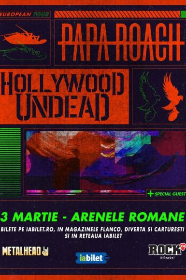 poze concert papa roach i hollywood undead