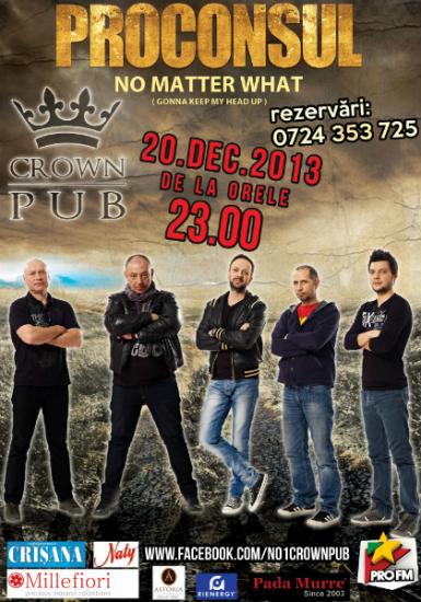 poze concert proconsul in crown pub oradea