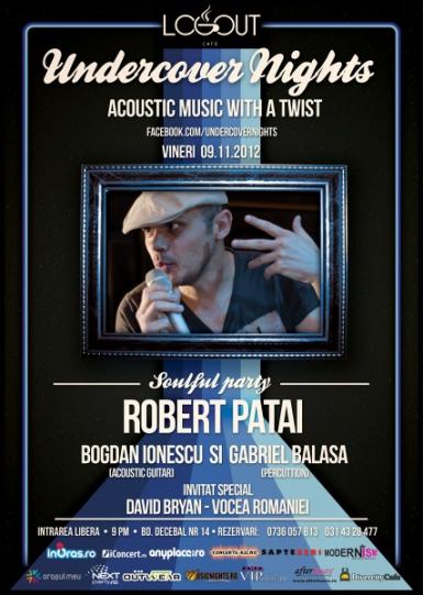 poze concert robert patai in log out cafe