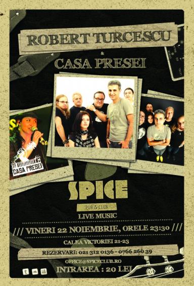 poze concert robert turcesu si casa presei in spice club