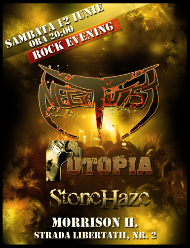 poze concert rock cu negativist utopia stone haze