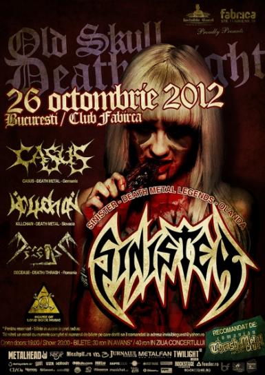 poze concert sinister in club fabrica