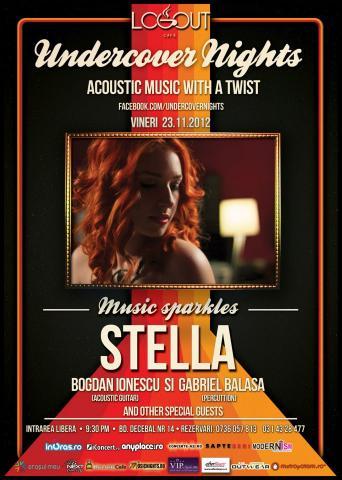 poze concert stella in log out cafe