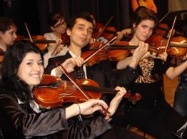 poze concert sustinut de orchestra de tineret cei