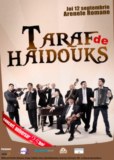 poze concert taraf de haidouks la arenele romane