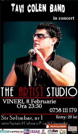 poze concert tavi colen band in the artist studio