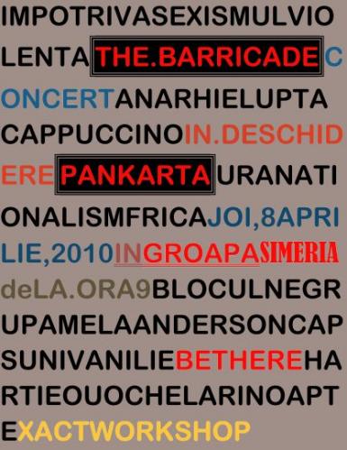 poze concert the barricade si pankarta in simeria