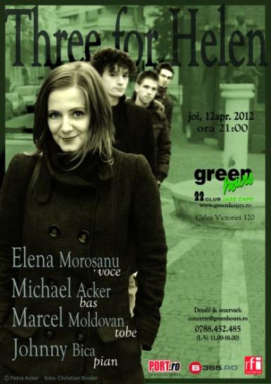 poze concert three for helen in green hours