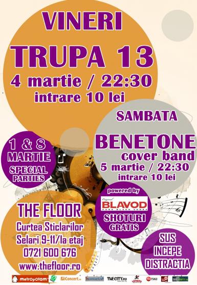 poze concert trupa 13 in club the floor