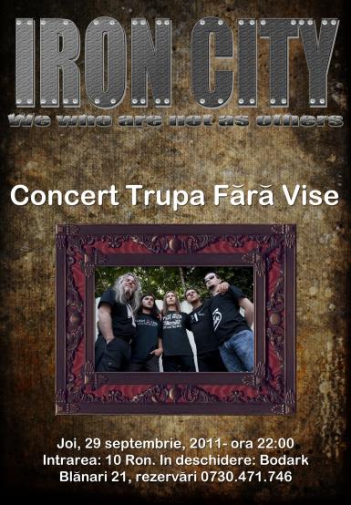poze concert trupele fara vise si bodark in iron city