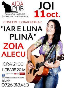 poze concert zoia alecu in club aida pub