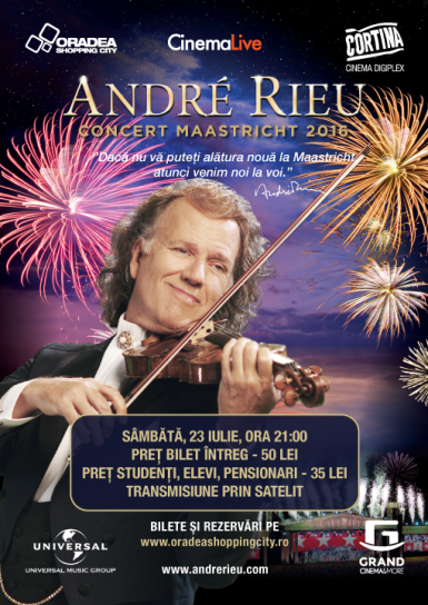 poze concertul andre rieu se vede la cortina cinema digiplex