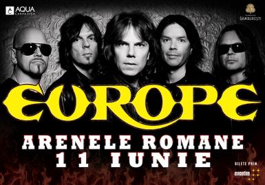poze concertul trupei europe reprogramat pentru iunie 2015