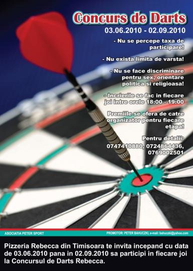 poze concurs de darts timisoara