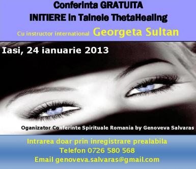 poze conferinta initiere in tainele theta healing 