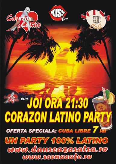 poze  corazon latino party la scena cafe