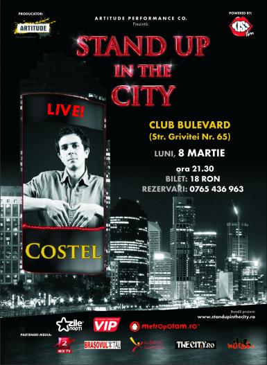 poze costel stand up in the city in club bulevard brasov