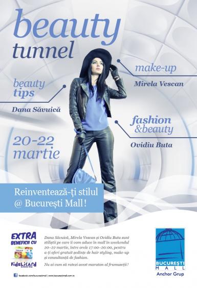 poze cp tunelul frumusetii la bucuresti mall