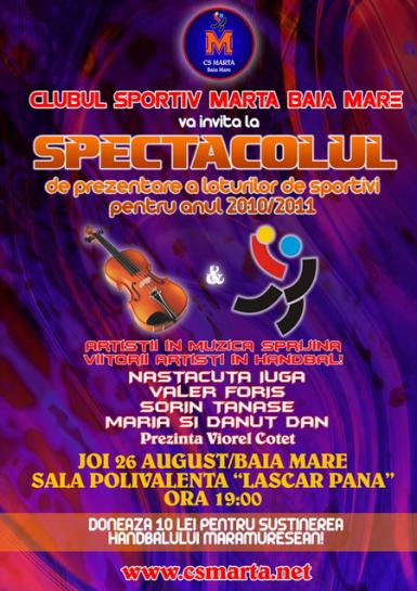 poze cs marta organizeaza spectacol de prezentare a echipelor din sezonul 2010 2011