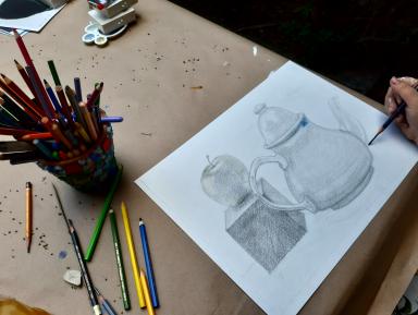 poze curs bazele desenului studiul formei la sediu