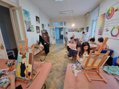 poze curs de pictura in ulei clar obscur la sediu