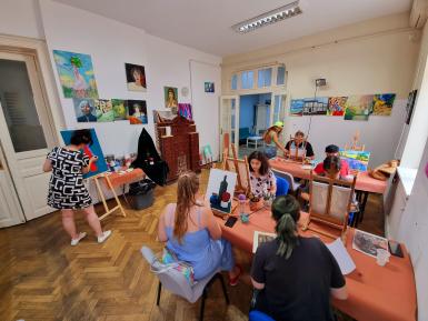 poze curs de pictura in ulei clar obscur la sediu