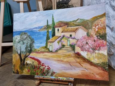 poze curs de pictura in ulei impresionismul la sediu