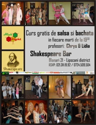 poze curs gratis de dans latino in fiecare marti la shakespeare bar de la 19 00