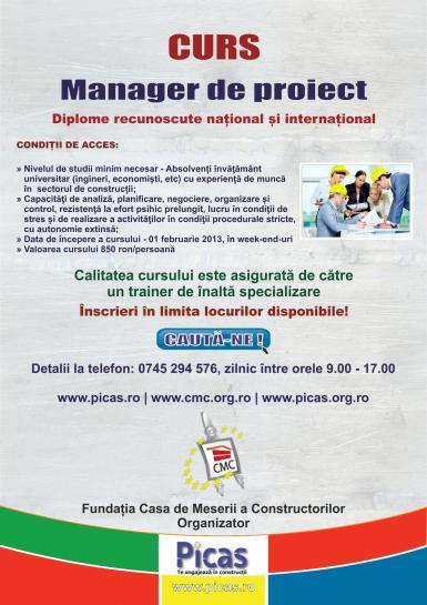 poze curs manager de proiect in constructii