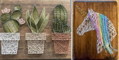 poze curs string art la sediu