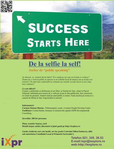 poze de la selfie la self atelier de public speaking 