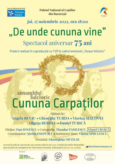 poze  de unde cununa vine spectacol aniversar 75 de ani 